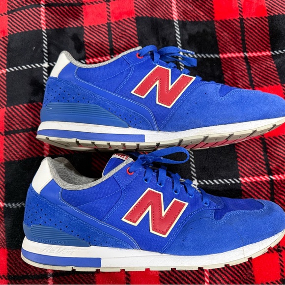 New Balance 996 MRL996LB Men’s Shoes Size 12 Red Blue No Insole Running - Picture 3 of 8
